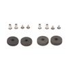 2Set Kerosene  Universal Silver Removable Screw Nut Rivet Steel Wheel Set For Zippo Gasoline  Repair Diy Part