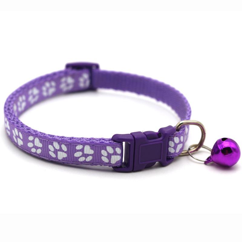 Cat Collar with Bell Necklace for Cat Strap Kitten Collar Armrests for Pets Breakaway Collar Anti-strangling Cat Necklace