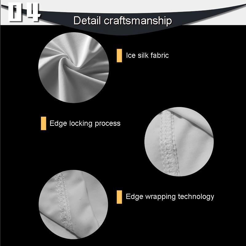 Men Summer Bandana Neck Wrap UV Protection Scarf Sunscreen Mask Print Cycling Sports Outdoor