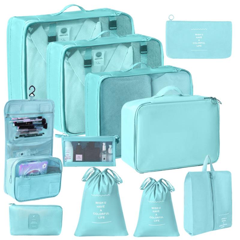 Travel Storage Organizer Set Portable Luggage Clothes Packing Cubes Large Capacity Travel Bag Suitcase Clothing Organizer Pouch