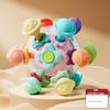 Manhattan Atom Ball Baby Toy: Educational Teether for 3-6 Months, Grasping Training for Babies 0-1 Year Old