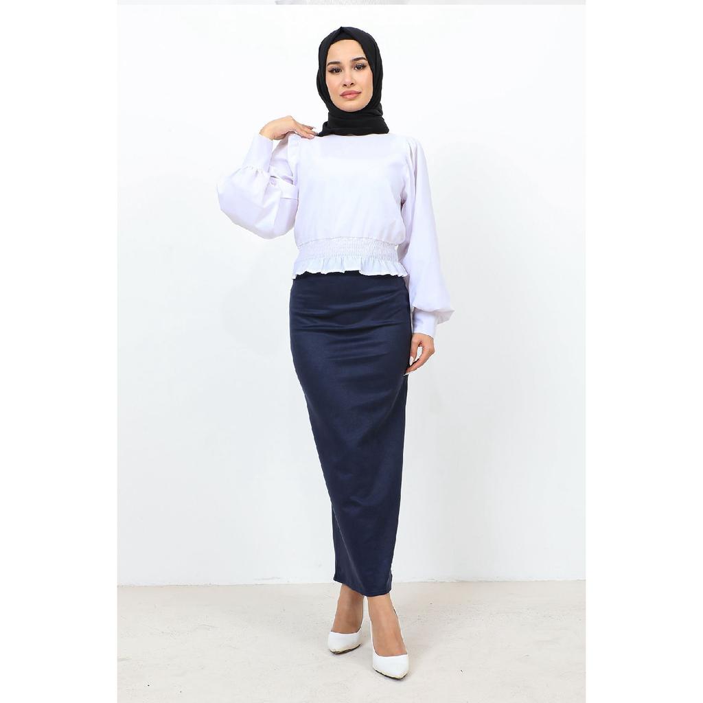 Suede Pencil Skirt Tsd0034 Brown