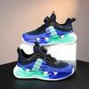Boys Sneakers Breathable Mesh Boys Running Spring and Autumn Middle School Older Children Rotary Buckle Children ABC Campus Versatile Shoes