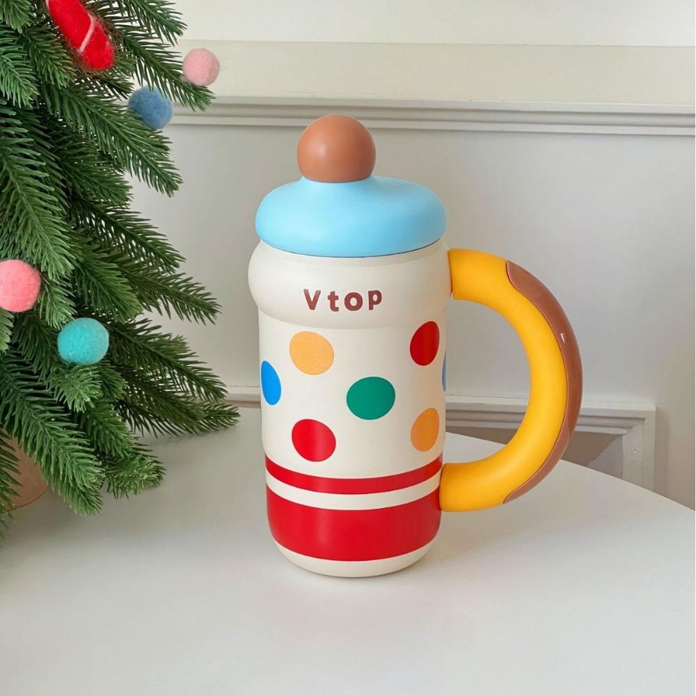 

600ML Insulated Cup 316 Stainless Steel Thermal Bottle Durable Direct Drinking Cups for Student синій