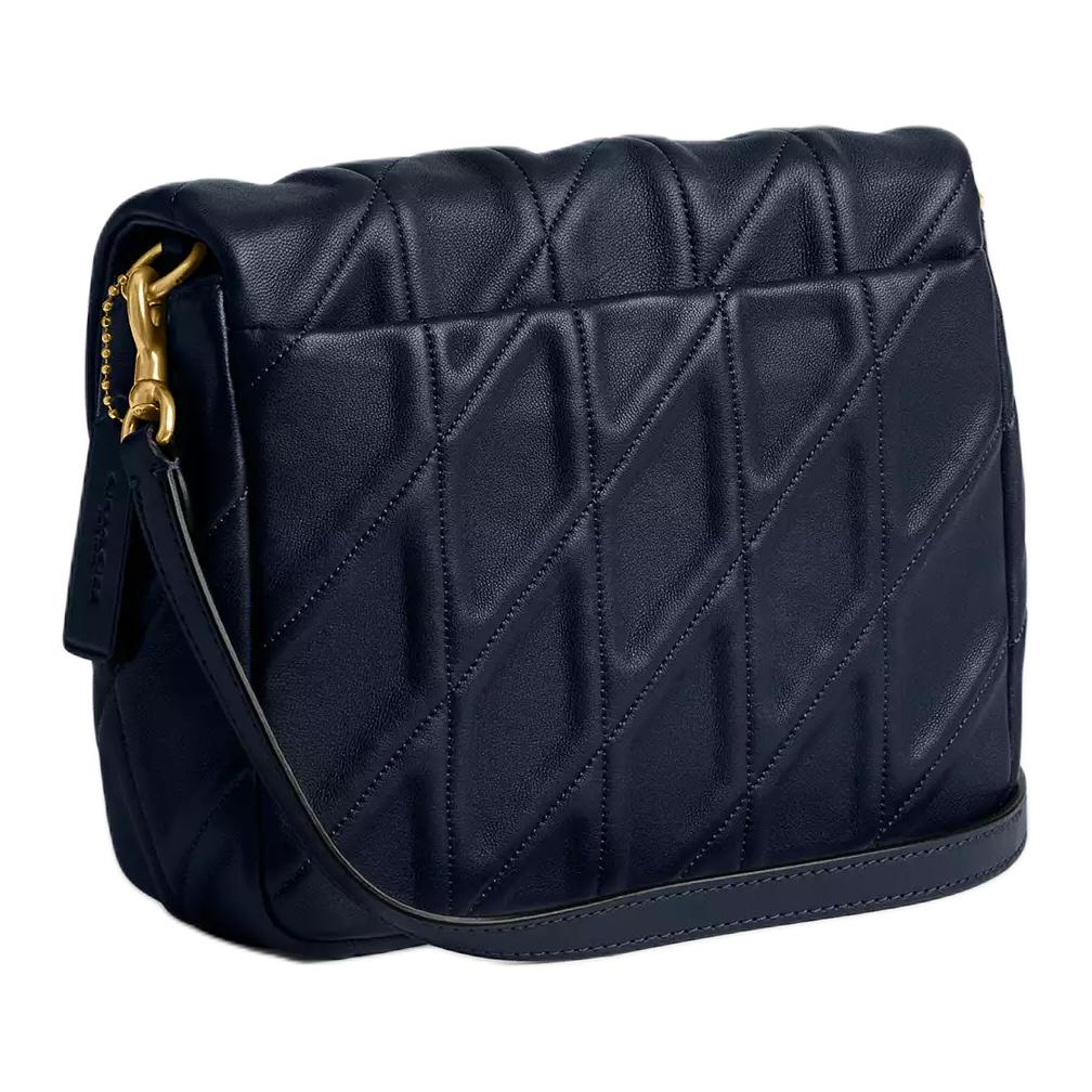Coach Tabby 20 Metal Logo Snap Closure Napa Leather Crossbody Shoulder Bag Small Women bags Navy-Blue CW629-B4DNA