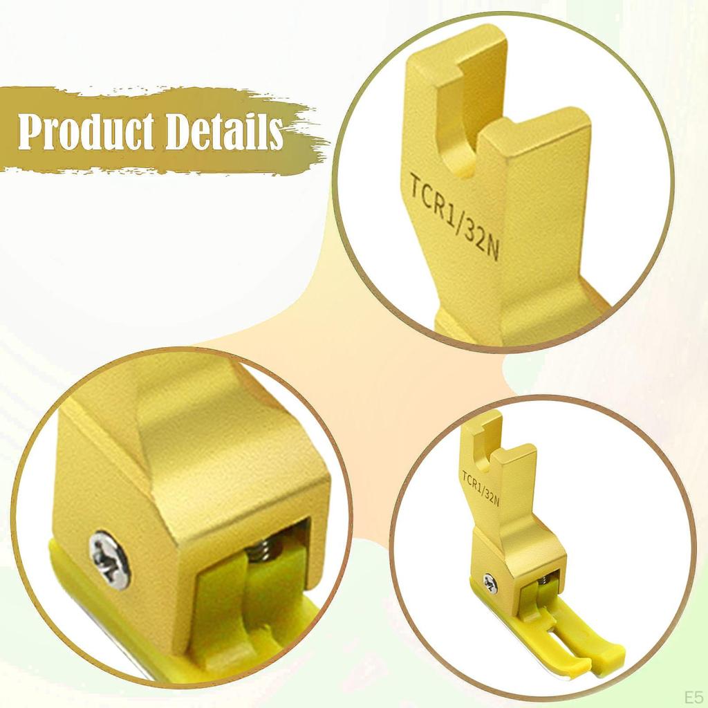 5 Pieces Presser Foot Computerized Flatbed Sewing Machine Accessory Spare Part for Home Industrial