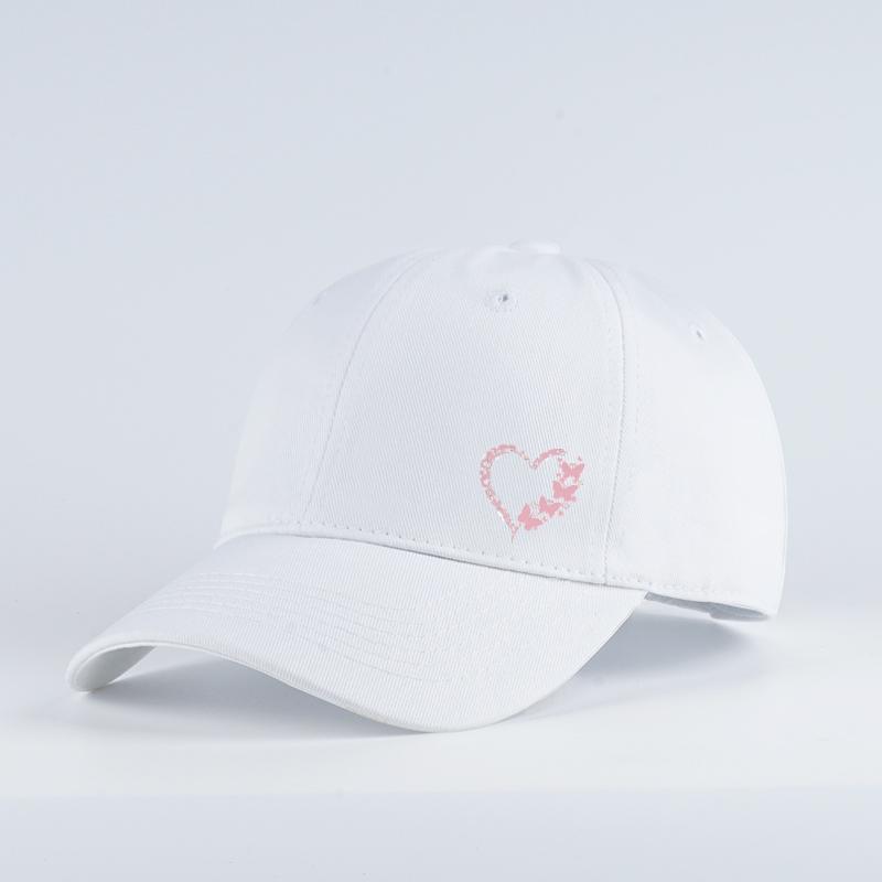 Butterfly Heart Print Baseball Cap Adjustable Unisex Gift For Girlfriend & Romantic Lovers