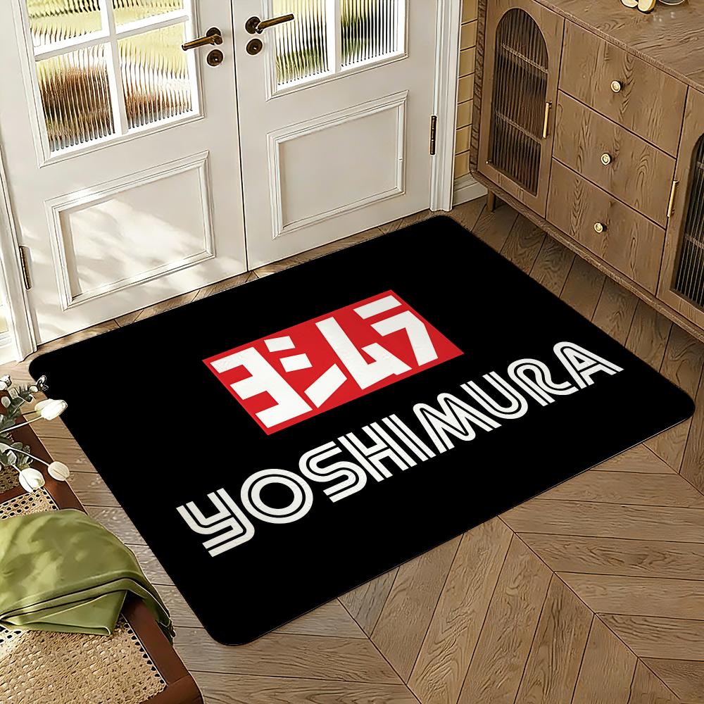 Yoshi-muras Exhaust Floor Mat Soft Thickened Absorbent Non-Slip Bedroom Living Room Door Mat Home Decor Flannel Rugs