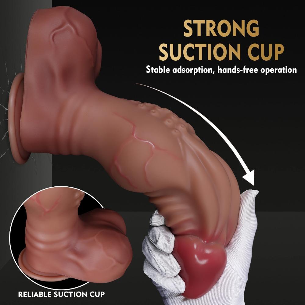 Oversized Realistic Silicone Dildo Anal Plug Adult Toy for Female Pleasure