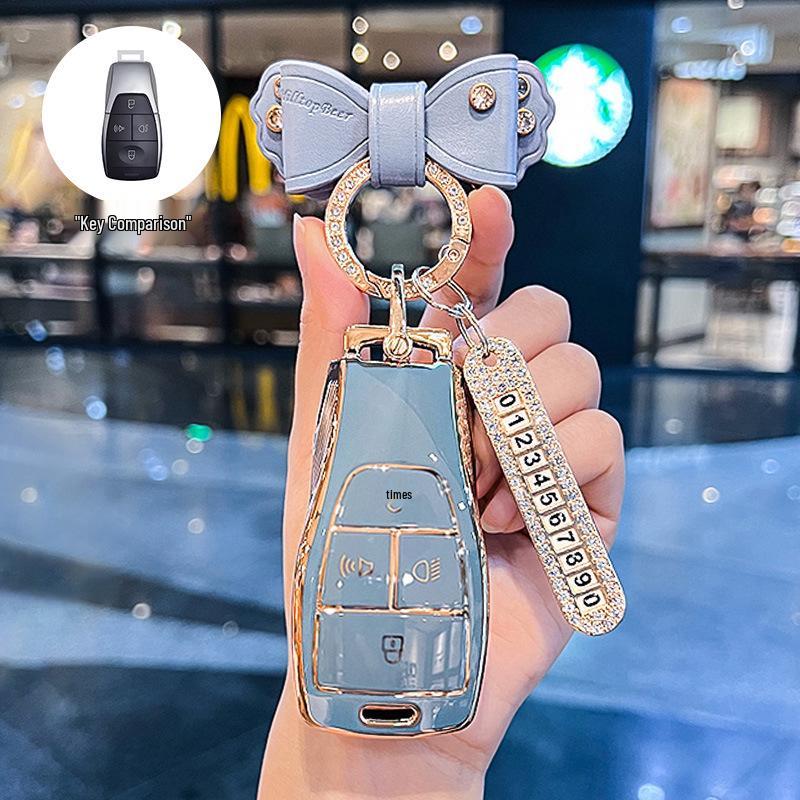 Schutzhülle für Autoschlüssel Beijing BJ40/BJ30/BJ60/BJ20/X7/EU5 für Damen