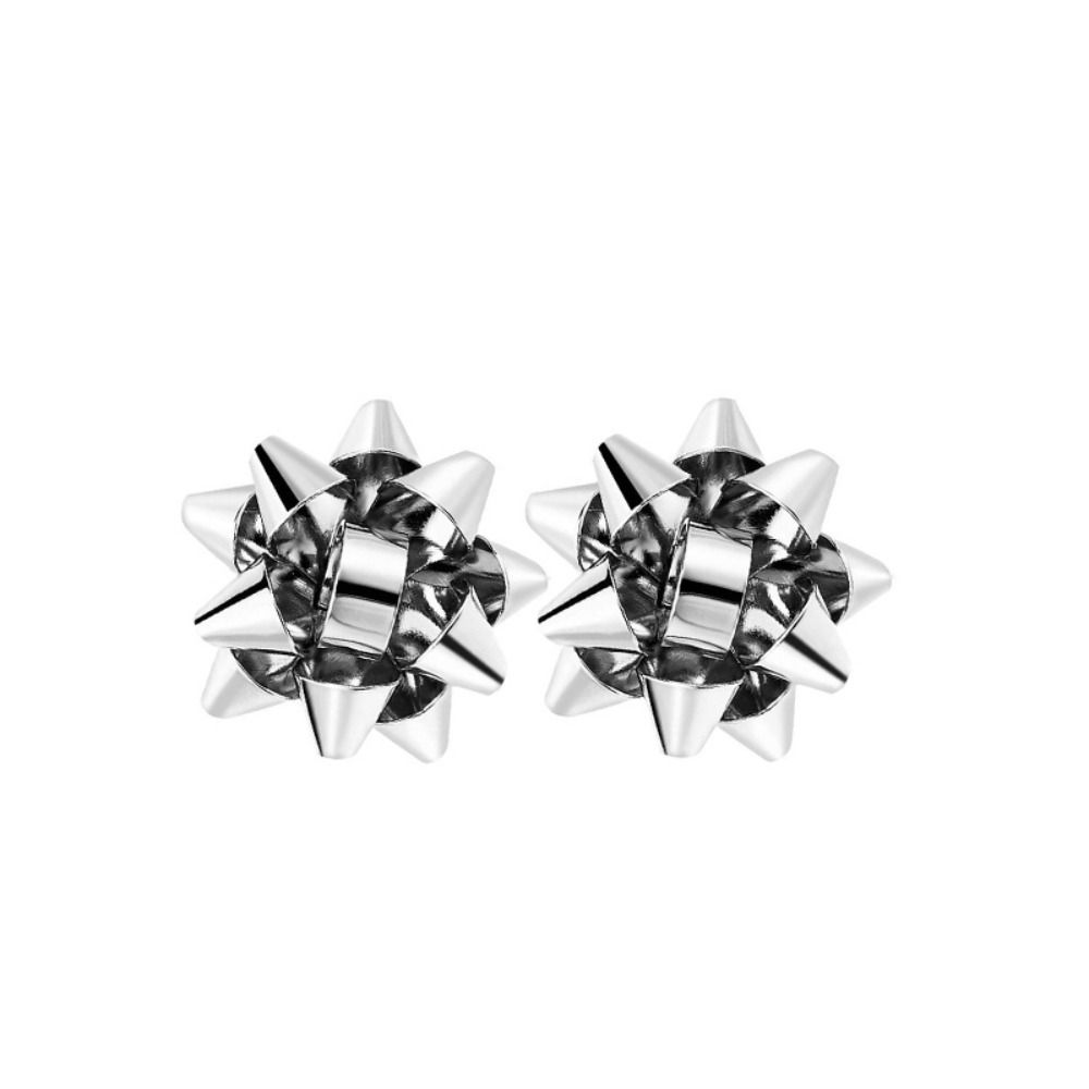 Star Ribbon Merry Christmas Earrings Snowflake Wrap Bow Stud Earrings  Girls