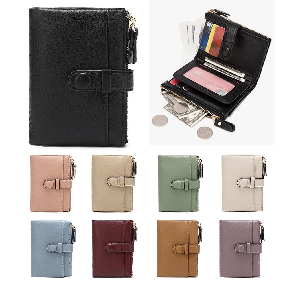 

PU Leather Short Wallet Multi-card Coin Purse Durable Coin Pocket Women