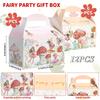 12pcs Enchanted Fairy Tale Party Favor Bags -Whimsical Forest Elf Gift Boxes with Magical Princess, Mushroom & Butterfly Designs
