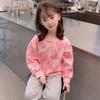 Girls Pink Princess Pullover Sweatshirt Spring Autumn Casual Top For Kids Baby Long Sleeve Shirt