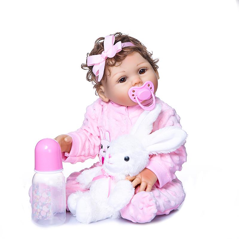 47cm Realistic Soft Silicone Waterproof Doll - Lifelike Toy and Gift for Girls
