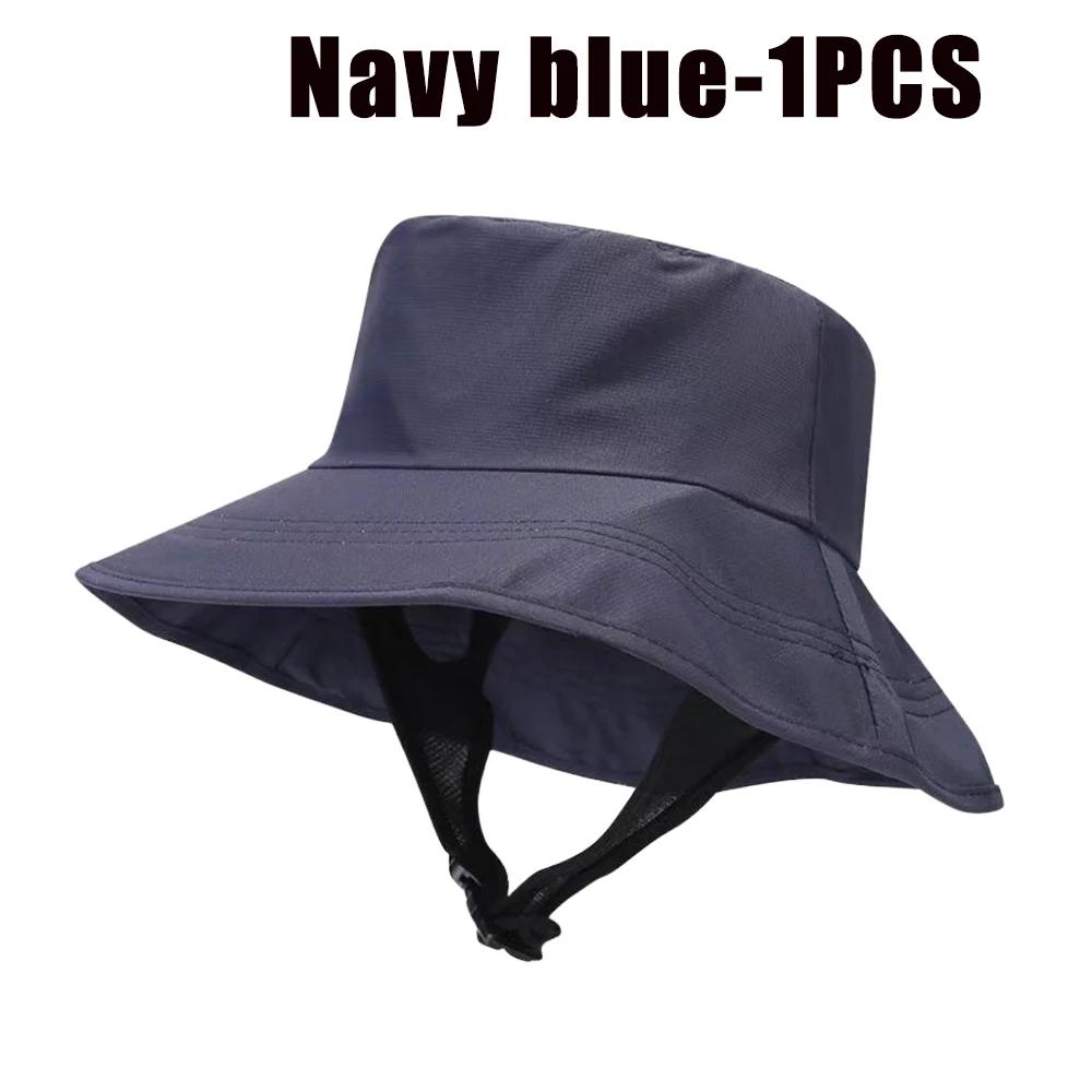 UPF50+ Beach Surf Bucket Hat Mesh Breathable Sun Hat Men Women Outdoor Fishing Cap Chin Adjustable Cap Water Sport Cap Sombrero