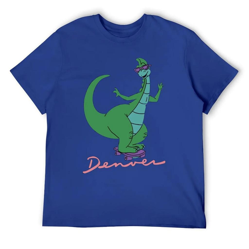 Denver The Last Dinosaur Mouse Pad For Sa T-shirt Harajuku Sport Top Tee Funny Graphic Travel Graphic USA Size