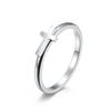 Stainless Steel Hollow Cross Ring for Men and Women Wedding Proposal Ring Couple Pairing Ring