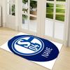 Custom Name Schalke Team Crest Carpet Rug Customizable Soft Washable Anti-Slip Home Living Room Sofa Mats Personalized Rug. 0909230