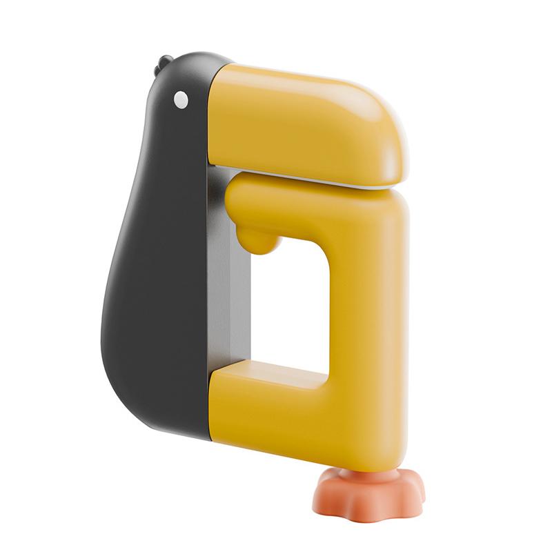 

Милый мультяшный многоцелевой дизайн утки настенные крючки вешалка для стола портативная складная настольная подставка съемный многоразовый крючок для рюкзака чёрный