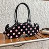 2025 Japanese Cute Polka Dot Irregular Handheld and Crossbody Beard Bag