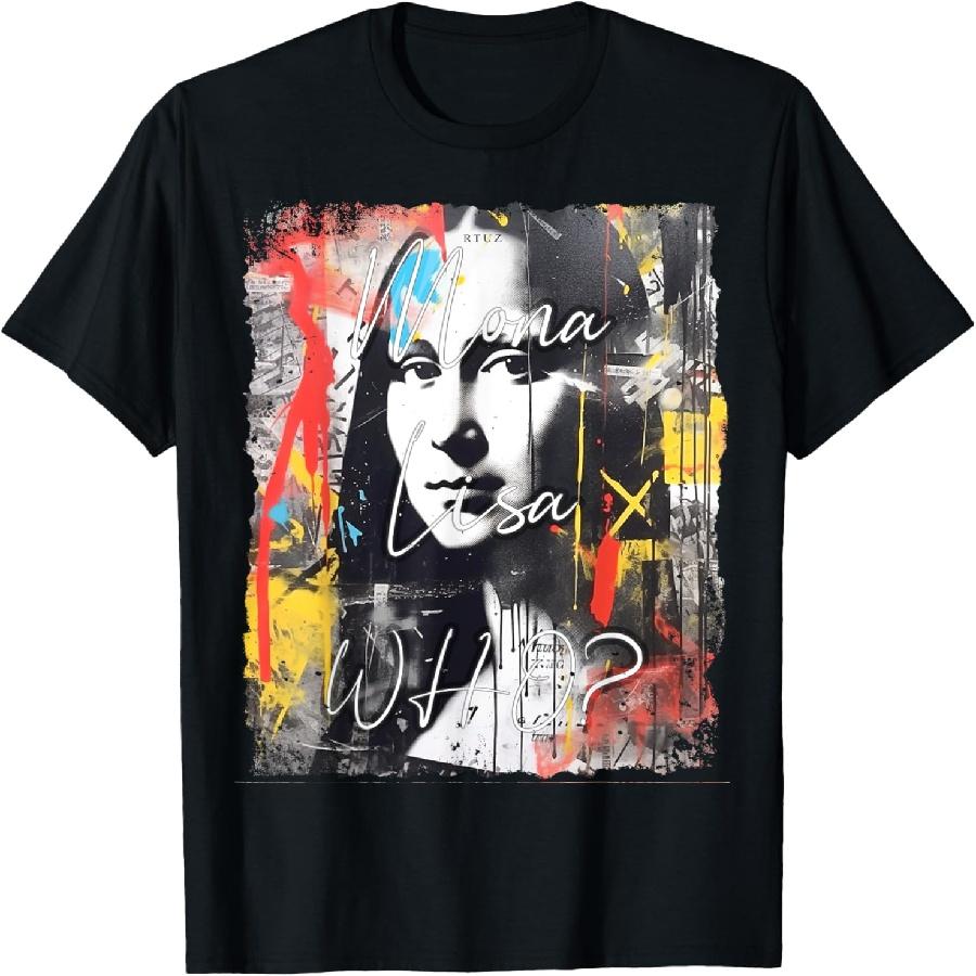 

Abstract Graffiti Art Leonardo Da Vinci Art Mona Lisa T-Shirt(16) XXXXXL чорний