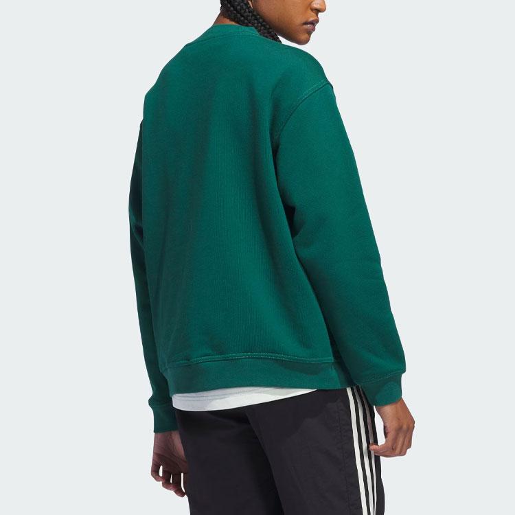 Adidas Originals Hoop York City Logo Sweatshirt Unisex Tops Forest-Green IT4987