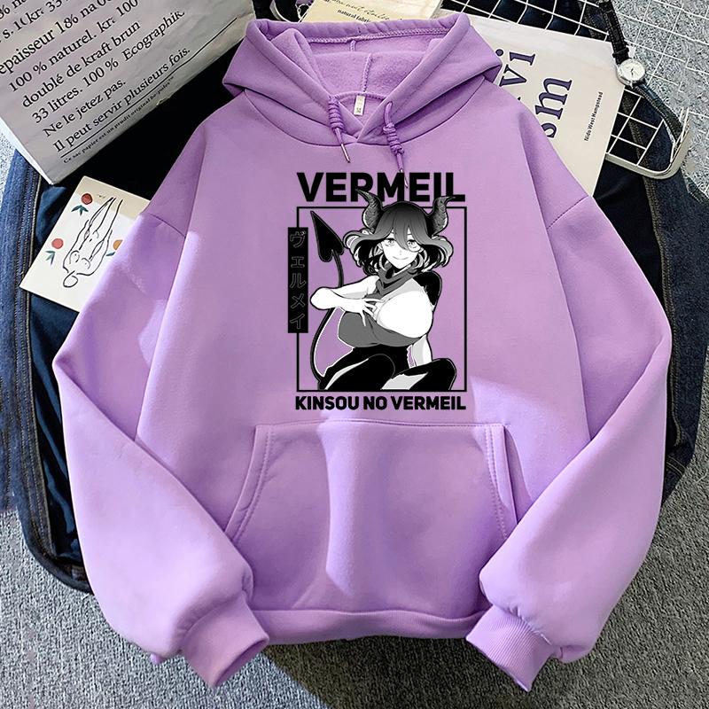 

2022 Vermeil Waifu толстовки с принтом аниме Vermeil в золоте толстовки с героями мультфильмов повседневная одежда с капюшоном унисекс хентай топы с длинным рукавом