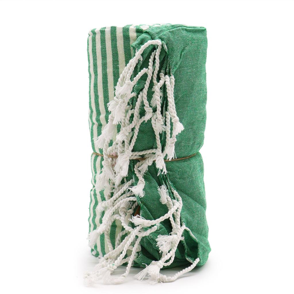 Cotton Beach Pareo Towel 100x180 cm – Picnic Green