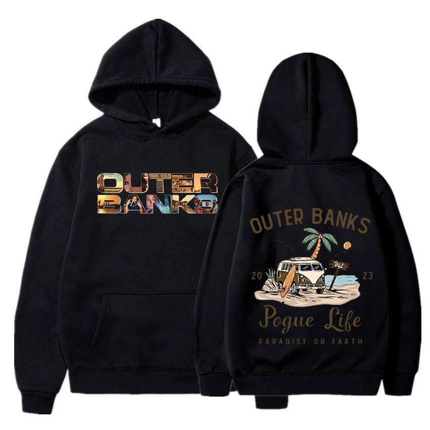 American TV Series Outer Banks 3 Hoodie Harajuku Aesthetic Pogue Life Graphic Hoodies John B JJ Maybank Hooded Sweatshirt Unisex