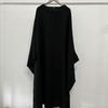 Yiduo Duo Waist-Slimming Batwing Sleeve Dress with Belt
