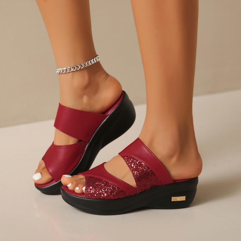 Women's New Platform Muffin Wedge Sandals Summer Wear Fashion Fish Mouth Sandals