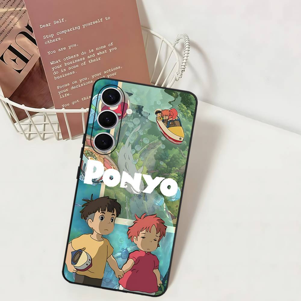 

Cute P-Ponyo Movie On The Cliff Phone Case For Samsung S 24 Fe 25 Ultra Plus 20 Lite 21 30 22 23 24 22 Ultra 5G Fundas Samsung S23 5G