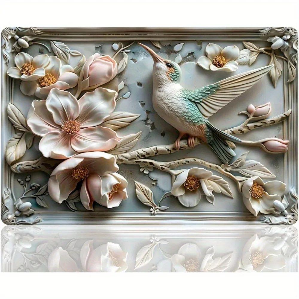 Vintage Animal Drawing Metal Tin Sign 2D Wall Art