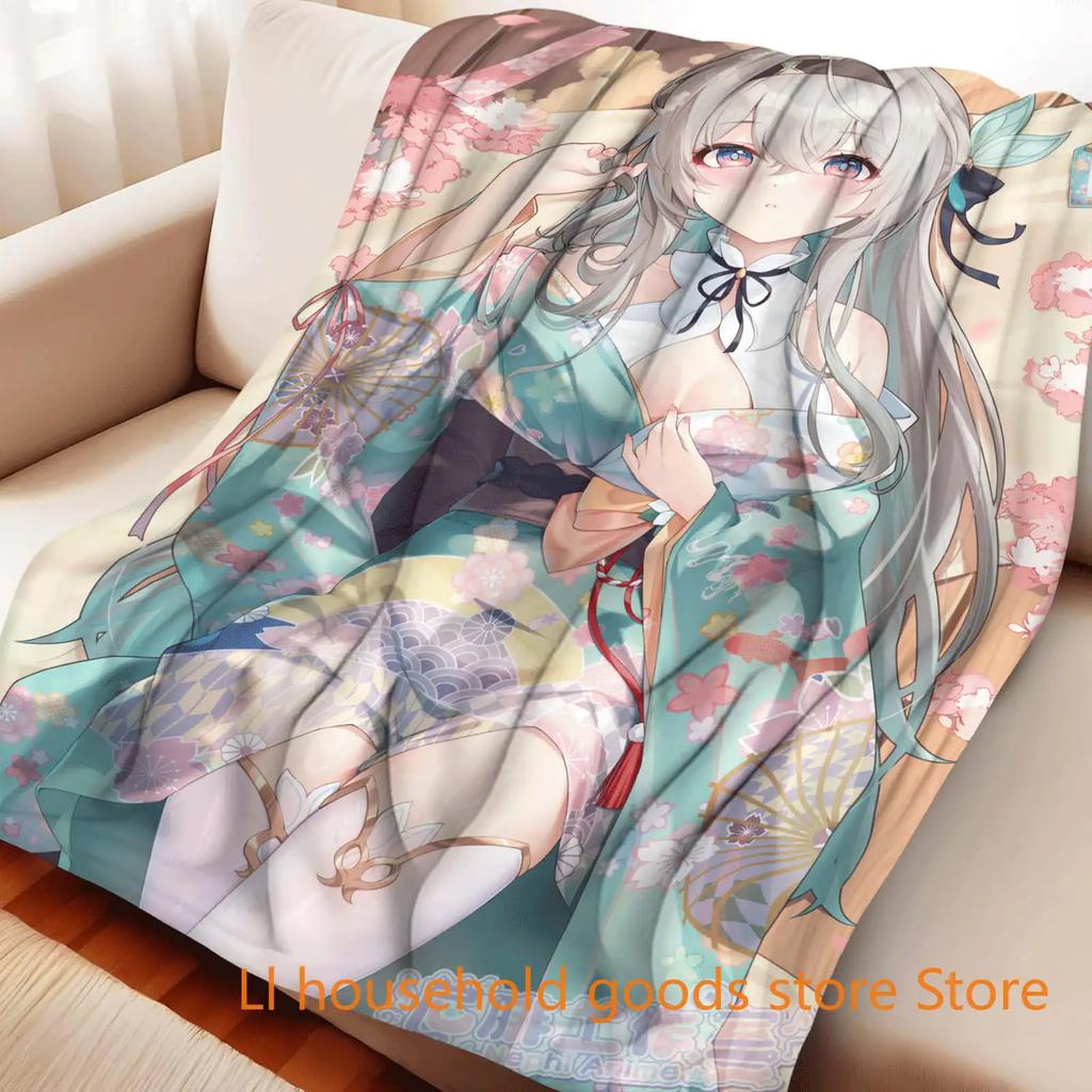 Ultra Soft Anime Flannel Throw Blanket for Cozy Relaxation Perfect for Watching TV or Sleeping