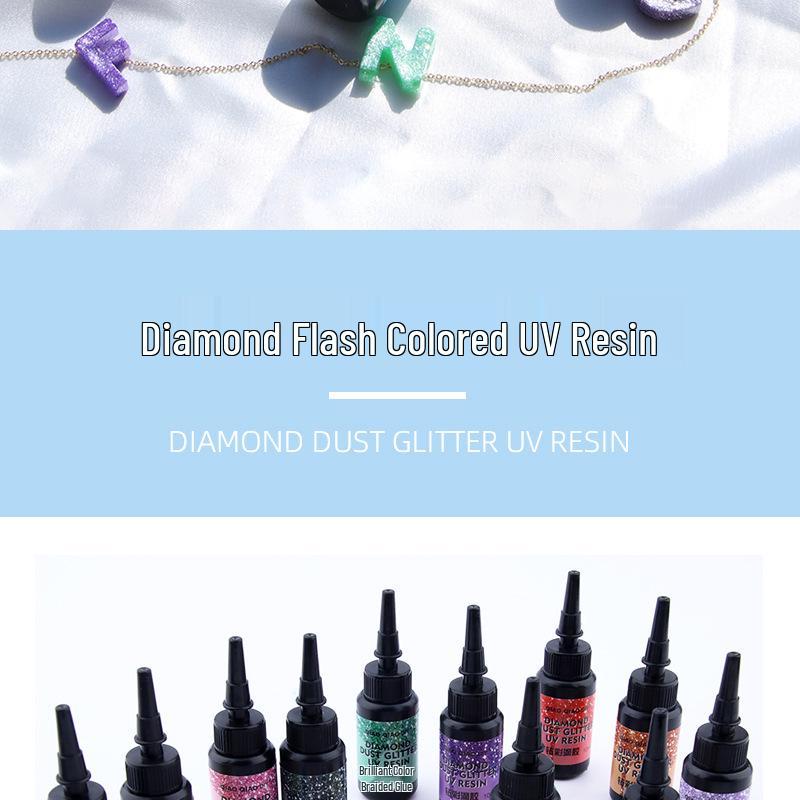 UV Crystal Epoxy Glitter Set – 6, 12, or 24 Color Options for Handmade Jewelry