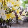Magnolien-Orchidee Seidenblume: 11 Köpfe Einzelstiel für Frühlingshochzeitsdekoration