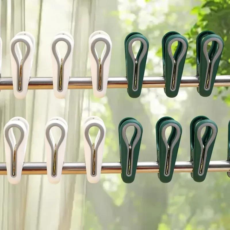 Strong Traceless Clothes Drying Clips -  Windproof & Anti-Slip Design for All Fabrics, No Mark, Duty Hold for Indoor/Outdoor Use