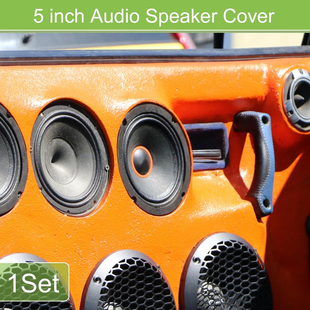ACROPIX Universal 5" Car Speaker Grille Cover Mesh Round 5" Audio Speaker Subwoofer Guard