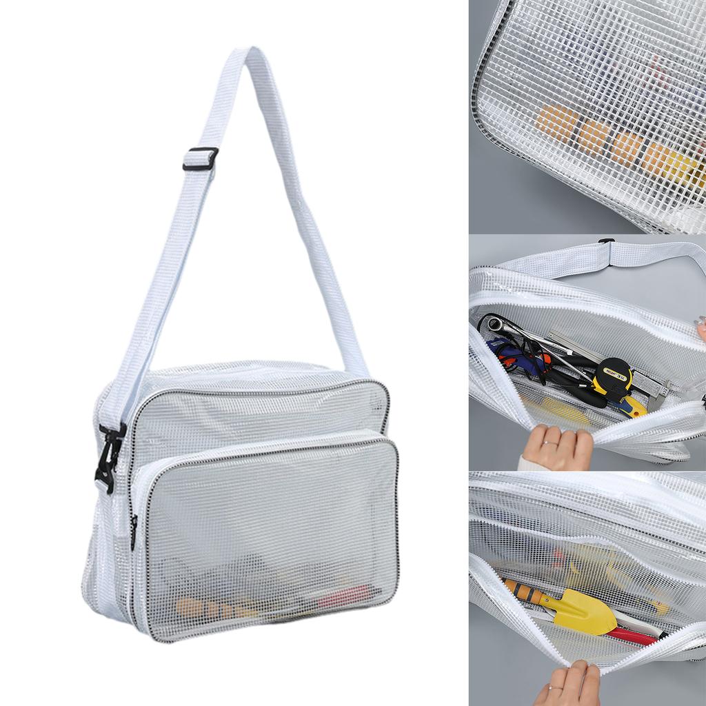 Anti Static Clear PVC Bag Large Capacity Shoulder Crossbody Bags for Semiconductor Cleanroom