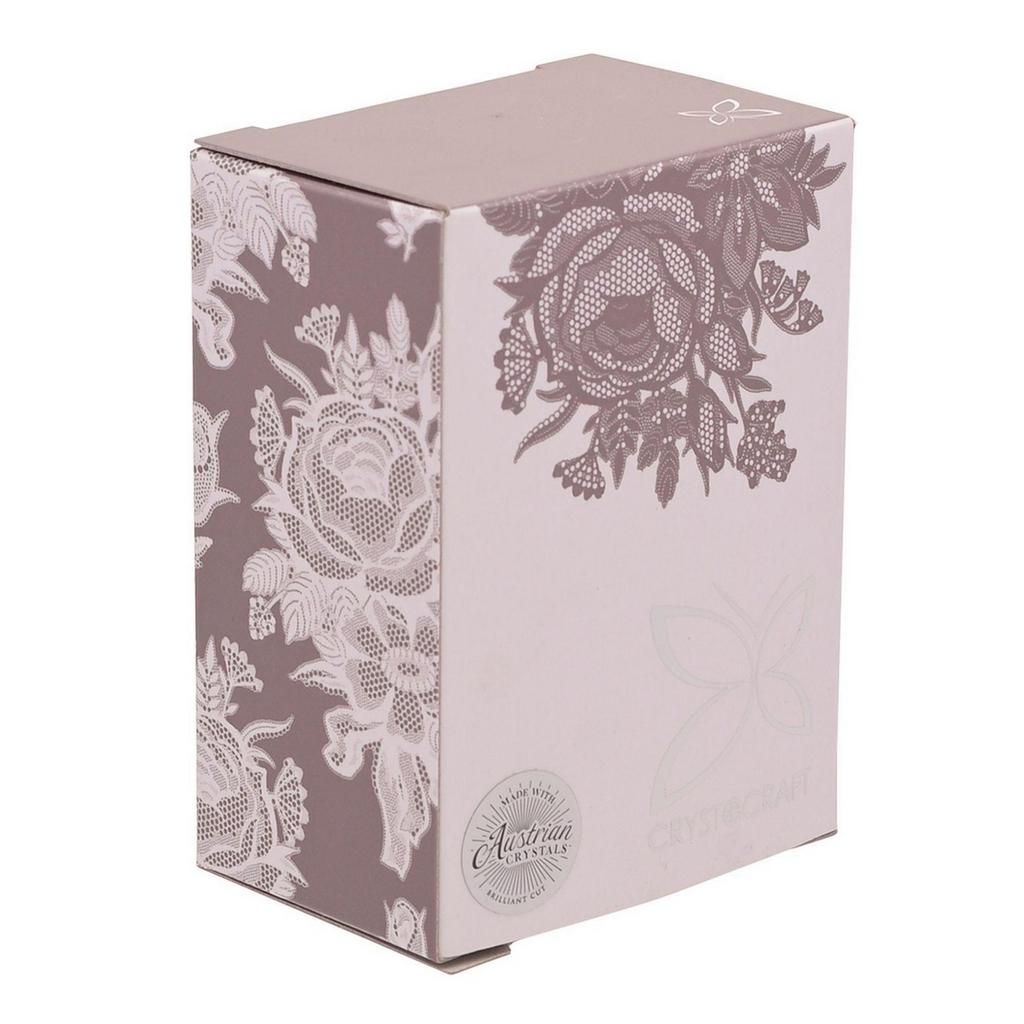 Crystocraft Special Mum Chrome Plated Butterfly Ornament And Plaque