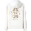 Anta Comfortable Breathable Versatile Hooded Sweatshirt Women Sweatshirt Ivory 162448701N-1