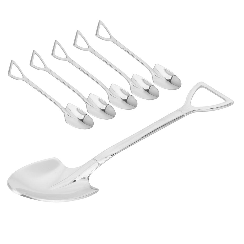 5 ks Dezertní kávové lžičky 304 Nerezová ocel Zmrzlina Dezert Dort Lžičky SadaLžička