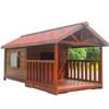 Rainproof Wooden Outdoor Dog House for German Shepherds and Golden Retrievers
