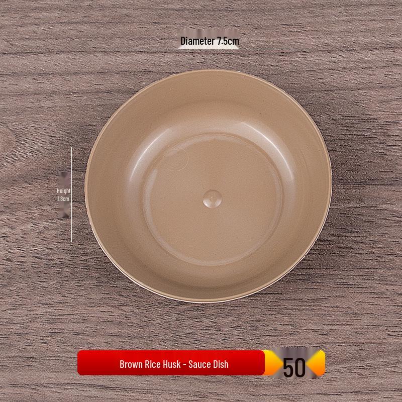 Eco-Friendly Rice Husk Disposable Round Plate for Meals & Gatherings