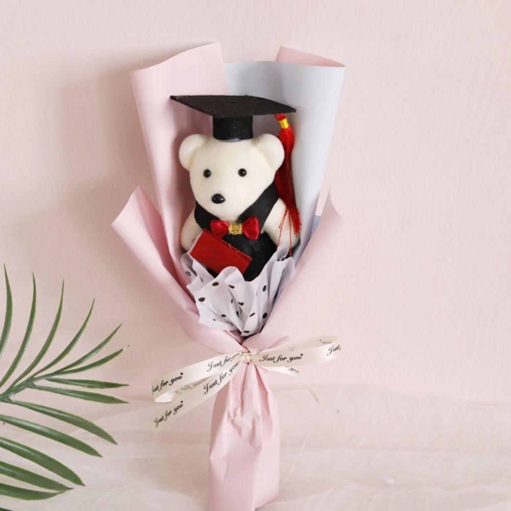 Stuffed Little Bear Doll Bouquet Plush Animal Simulated Bear Doll Bouquet  Valentine's Day