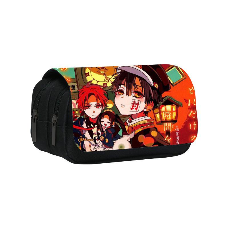 Toilet Bound Hanako Kun Pattern Double Layer Stationery Storage Bag For Students And Professionals