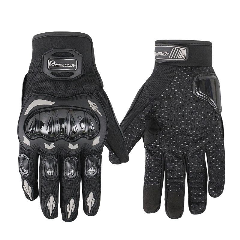 Moto Motorcycle Gloves Comfortable Cycling Riding Anti-drop Four-season Breathable Full Finger Knight Touch Screen Gloves