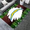 Tappeto Los Angeles Chargers per Soggiorno Camera da Letto Casa Decorazione Divano, Tappetino Antiscivolo per Giochi Bambini