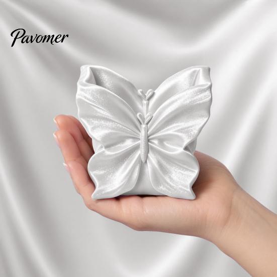 Durable Storage for Sundries Butterfly Shape Box, Silk Texture Large Capacity Desktop Organizer, Jewelry Box Sturdy PET Space Saving Container,